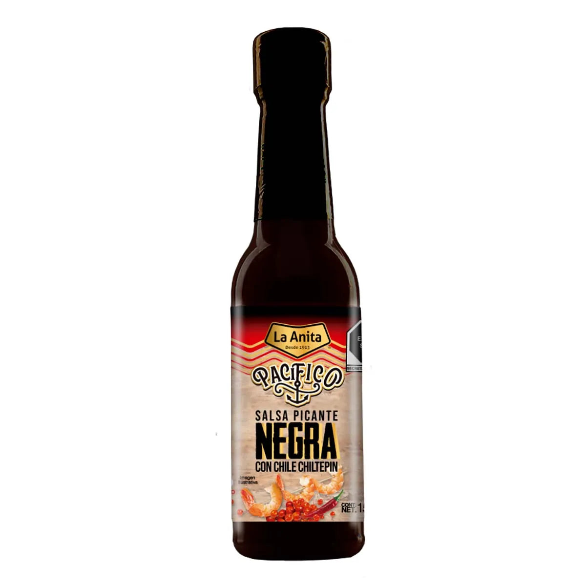 La Anita Salsa Negra Chiltepin 140 ml