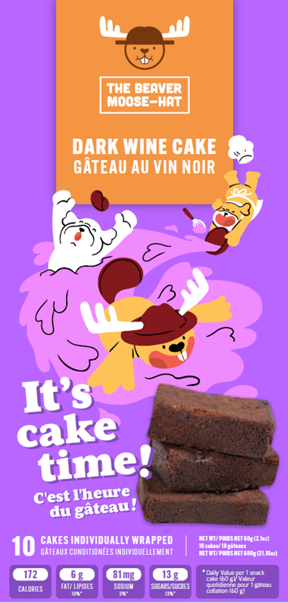 DARK WINE CAKE - THE BEAVER MOOSE-HAT