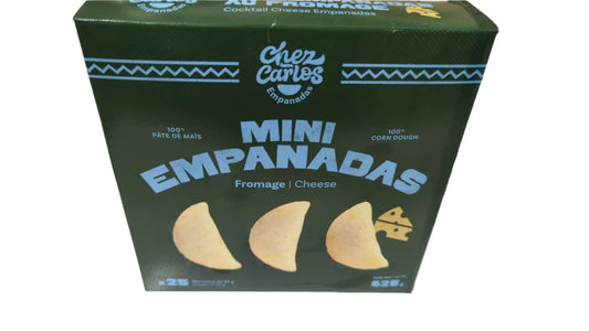 MINI EMPANADAS MAIZ QUESO CONGELADO 25U / 625G