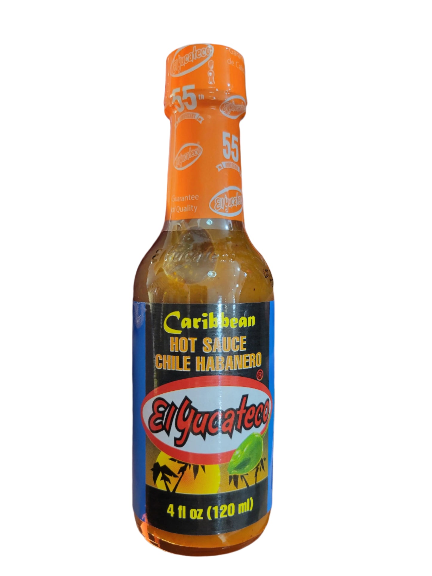 El Yucateco Caribbean Hot Sauce Chile Habanero 4oz