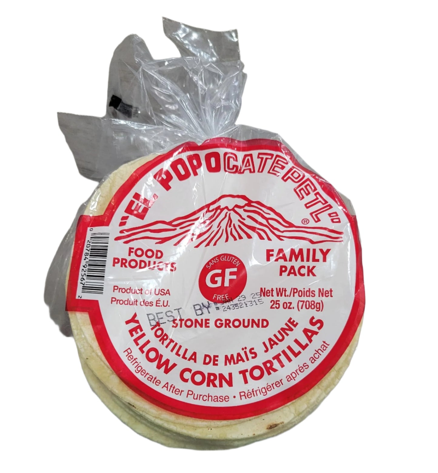 Yellow Corn Tortillas El PopoCatepetl
