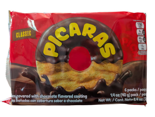 Picaras Chocolate Classic 6packs 240gr