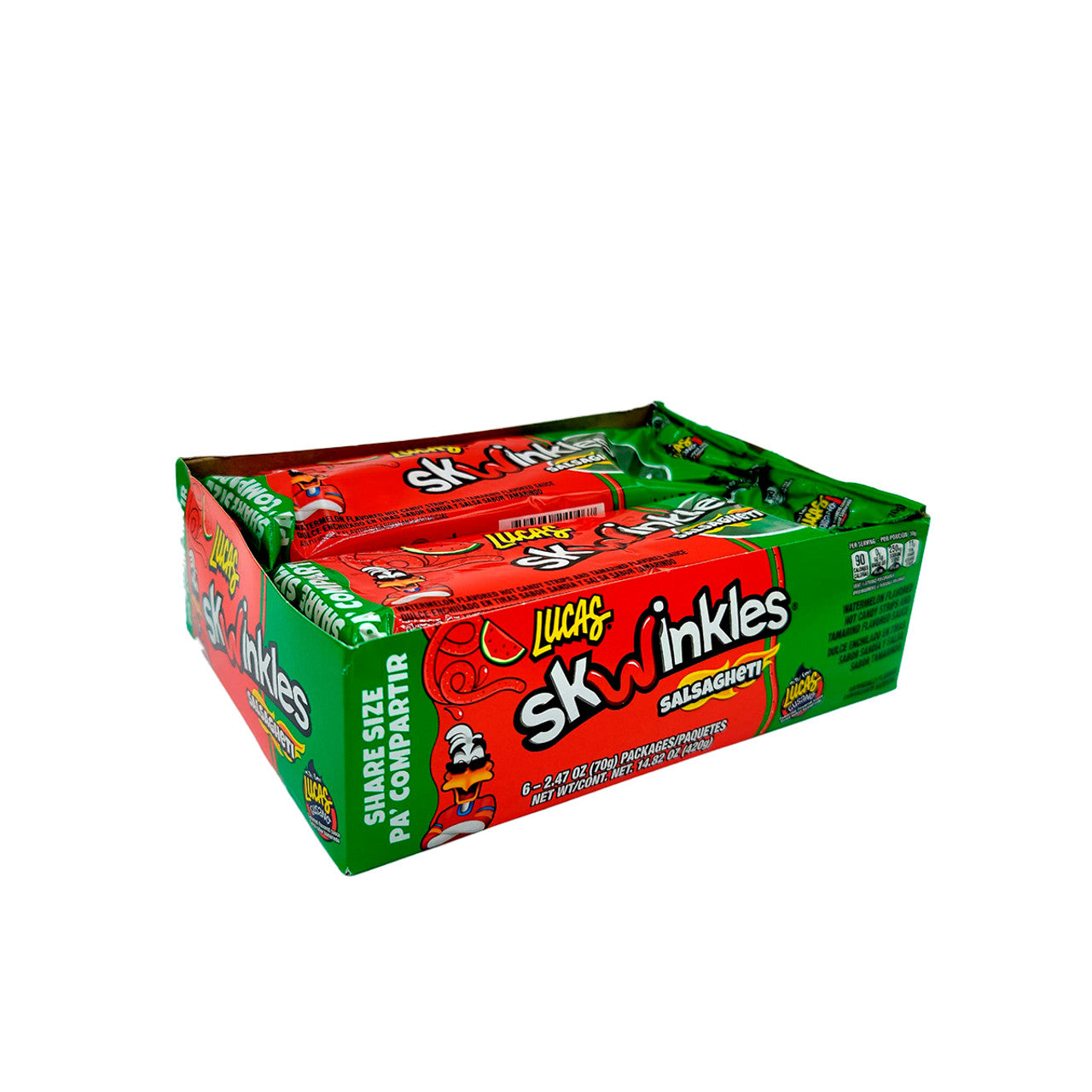 LUCAS Skwinkles King Salsagheti Sandia Box 6 units