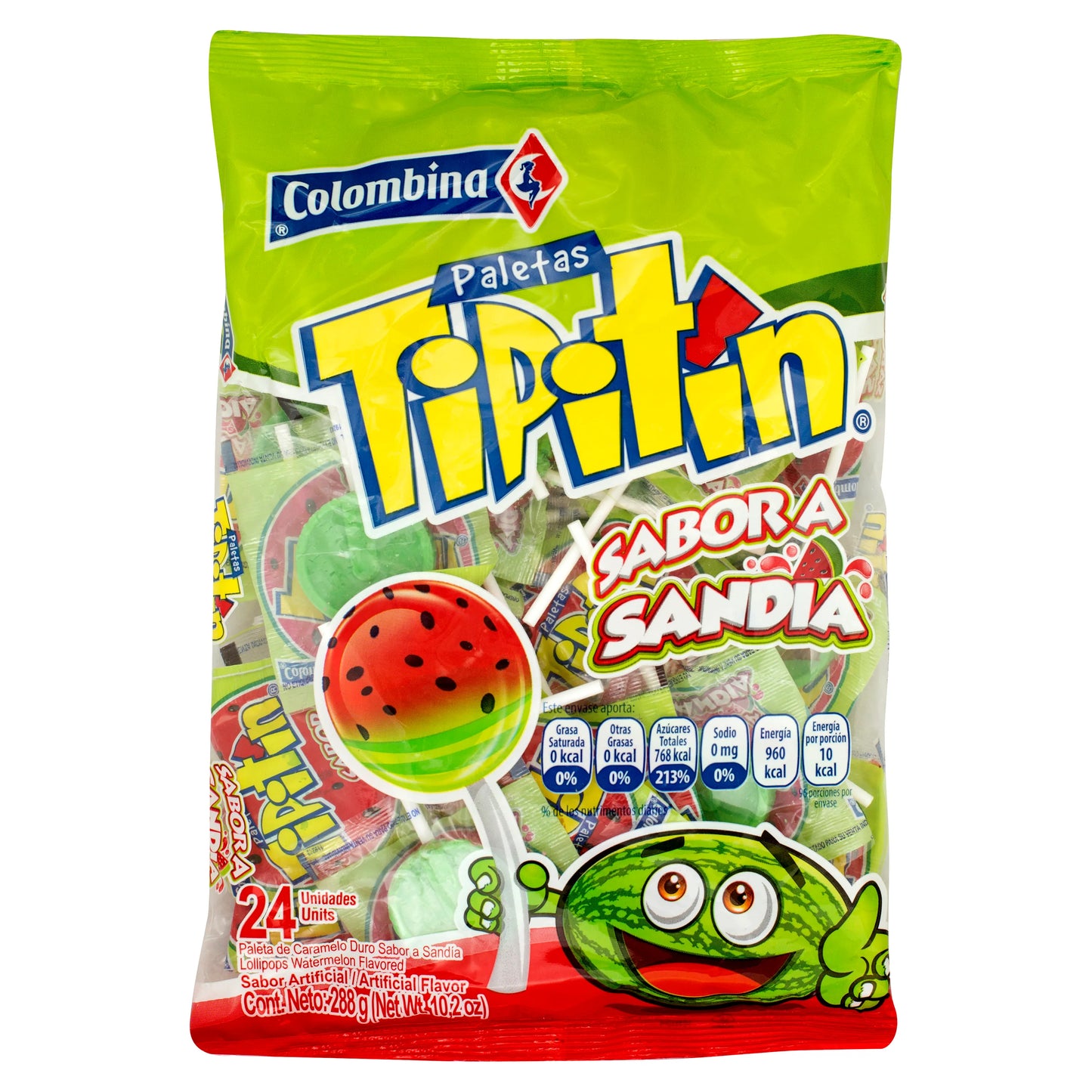 Paleta Tipitin Colombina 1und (Cervecita, Sandia, Corazon)