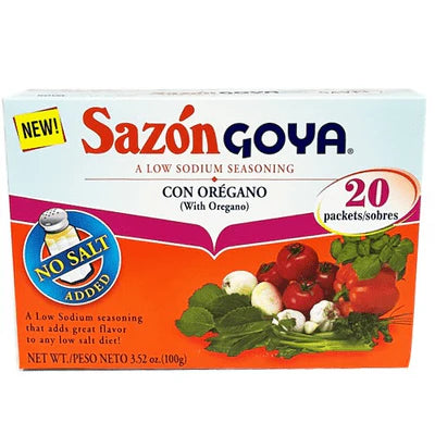 Sazon Goya with oregano econo pack 20 sobres 100g