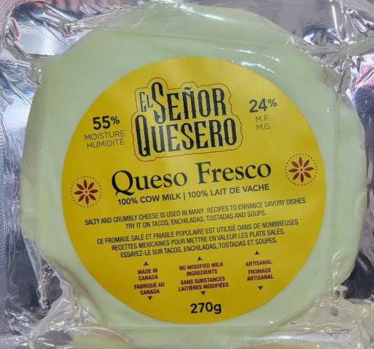El Senor Quesero Queso Fresco Fresh Cheese 270g