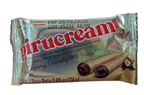 Pirucream Rolled Wafer Chocolate 24g