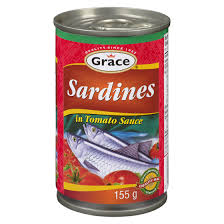 GRACE SARDINES IN TOMATO SAUCE 155GR