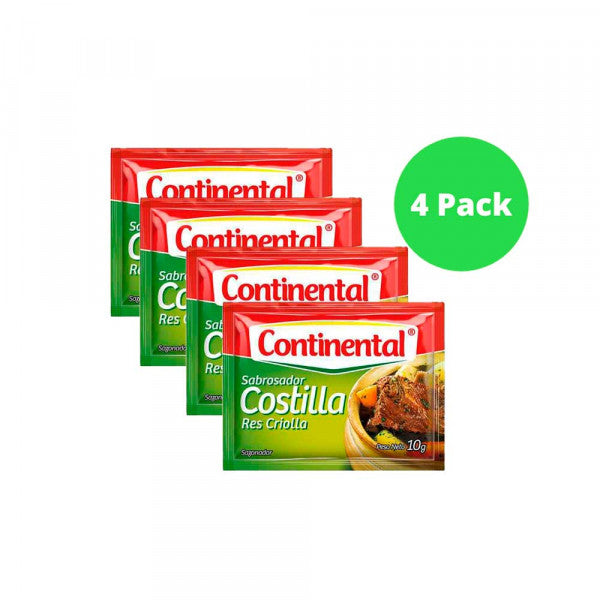 Sazonador Continental Costilla Res criolla 4und