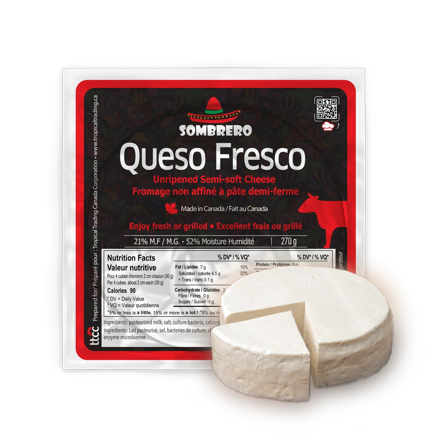 Sombrero Fresh Cheese 270gr