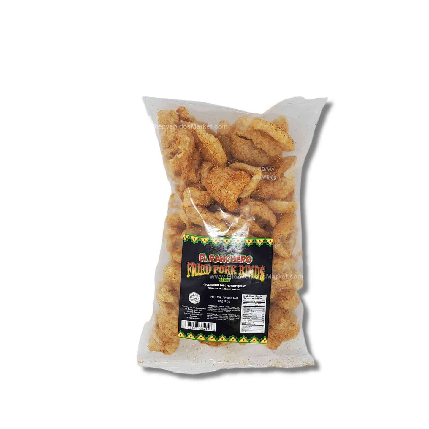 Fried Pork Rinds Ranch Hot 85g