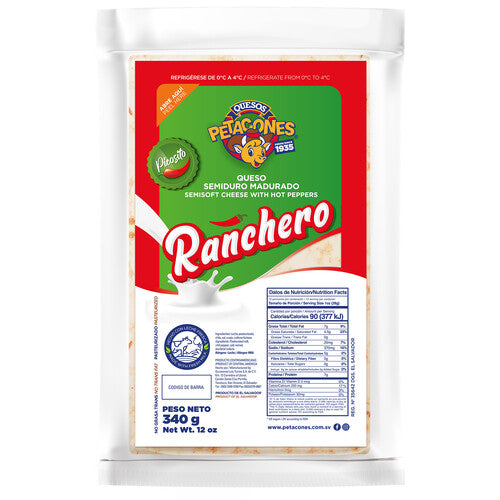 Petacones Ranchero Cheese 340 gr