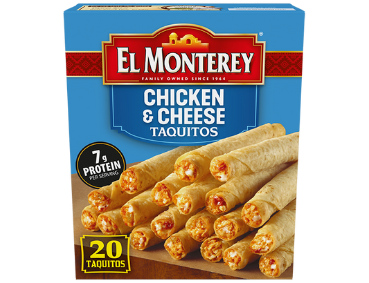 El Monterrey Taquitos Chicken and Cheese 20 pc