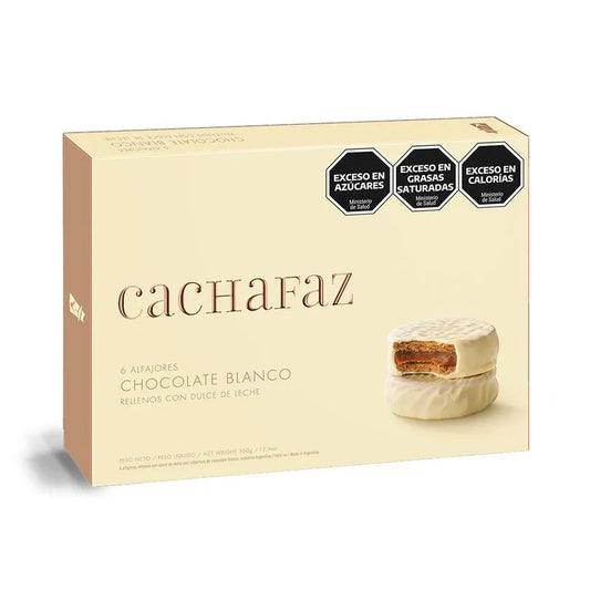 ALFAJORES CACHAFAZ WHITE CHOCOLATE 360G