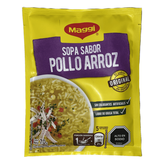 Maggi Sopa sabor pollo arroz 70 gr