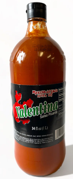 Valentina Black Extra Hot Sauce 1 L