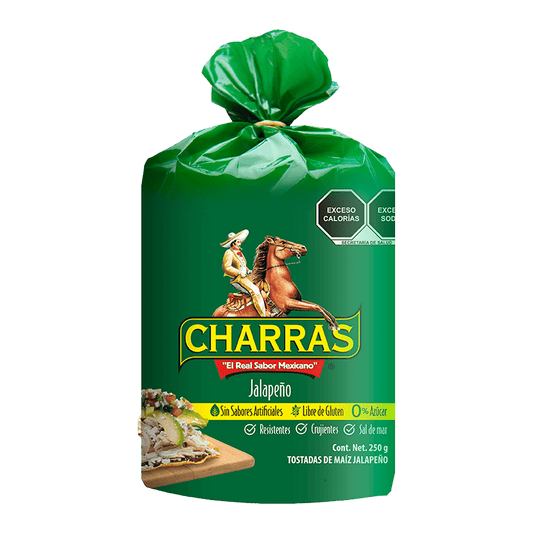 Charras, Tostadas - Jalapeno [350g]