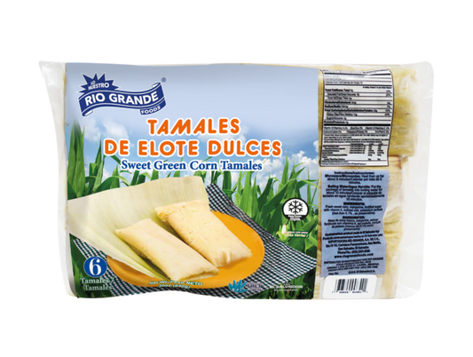 Rio Grande Congelado Tamal De Elote 6 Un (30oz-850g)