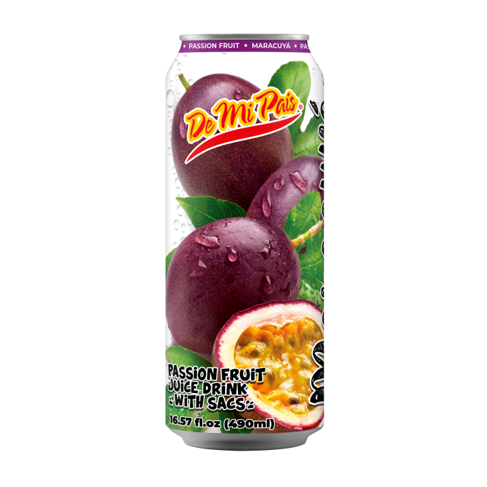 DMP Juice Maracuya Passion Fruit con pulpa Can 6.9 Oz 490 ml