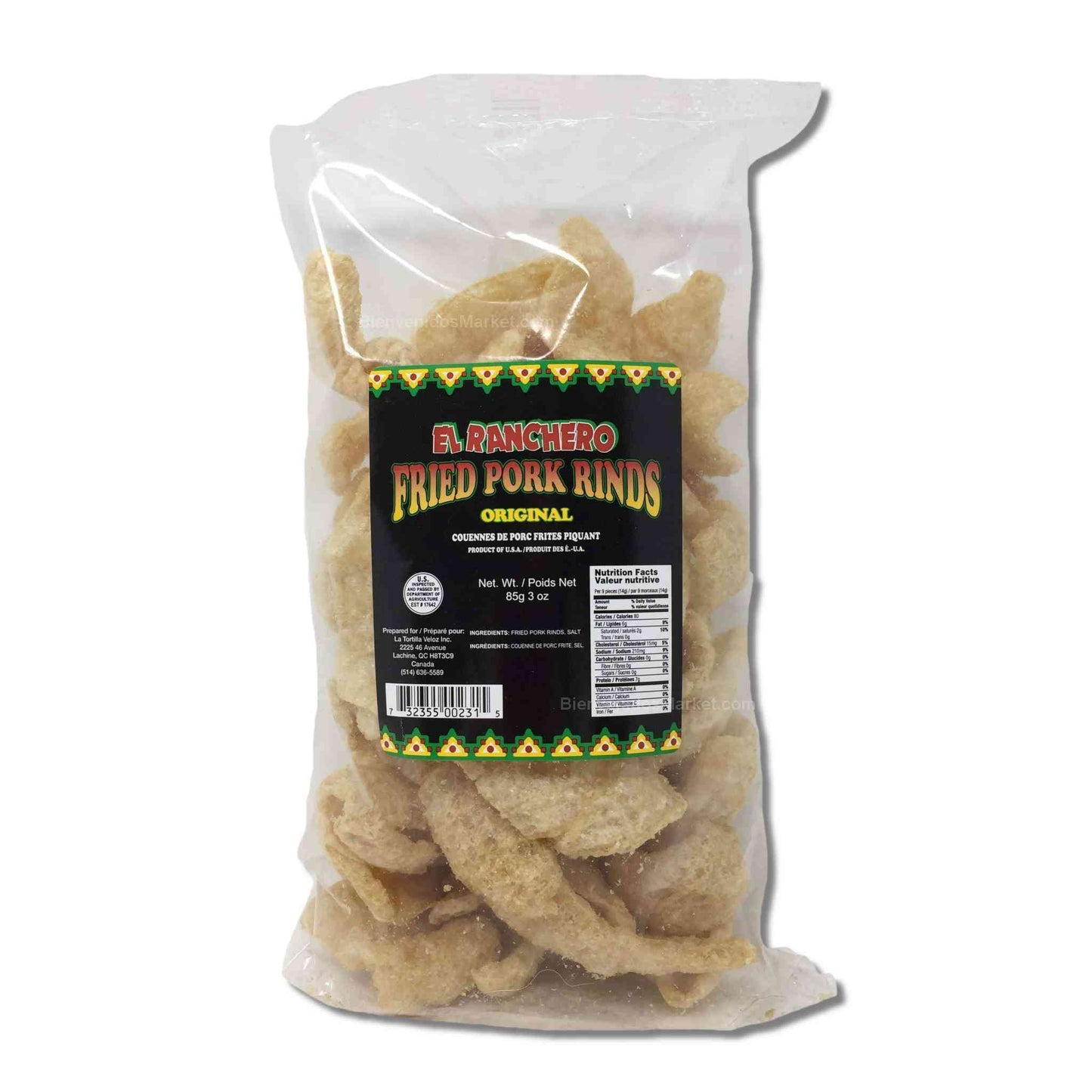 Fried Pork Rinds Ranchero 85 gr