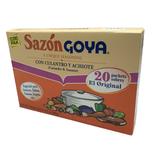 Sazon Goya Culantro y achiote 100g / 20 Packets