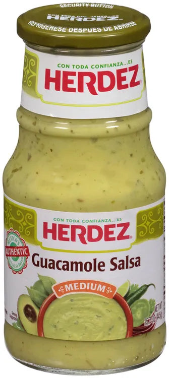 HERDEZ SALSA GUACAMOLE MEDIUM 14oz