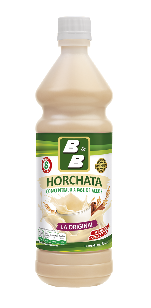 B&B Horchata concentrate roce drink 678 ml