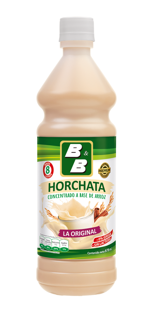 B&B Horchata concentrate roce drink 678 ml