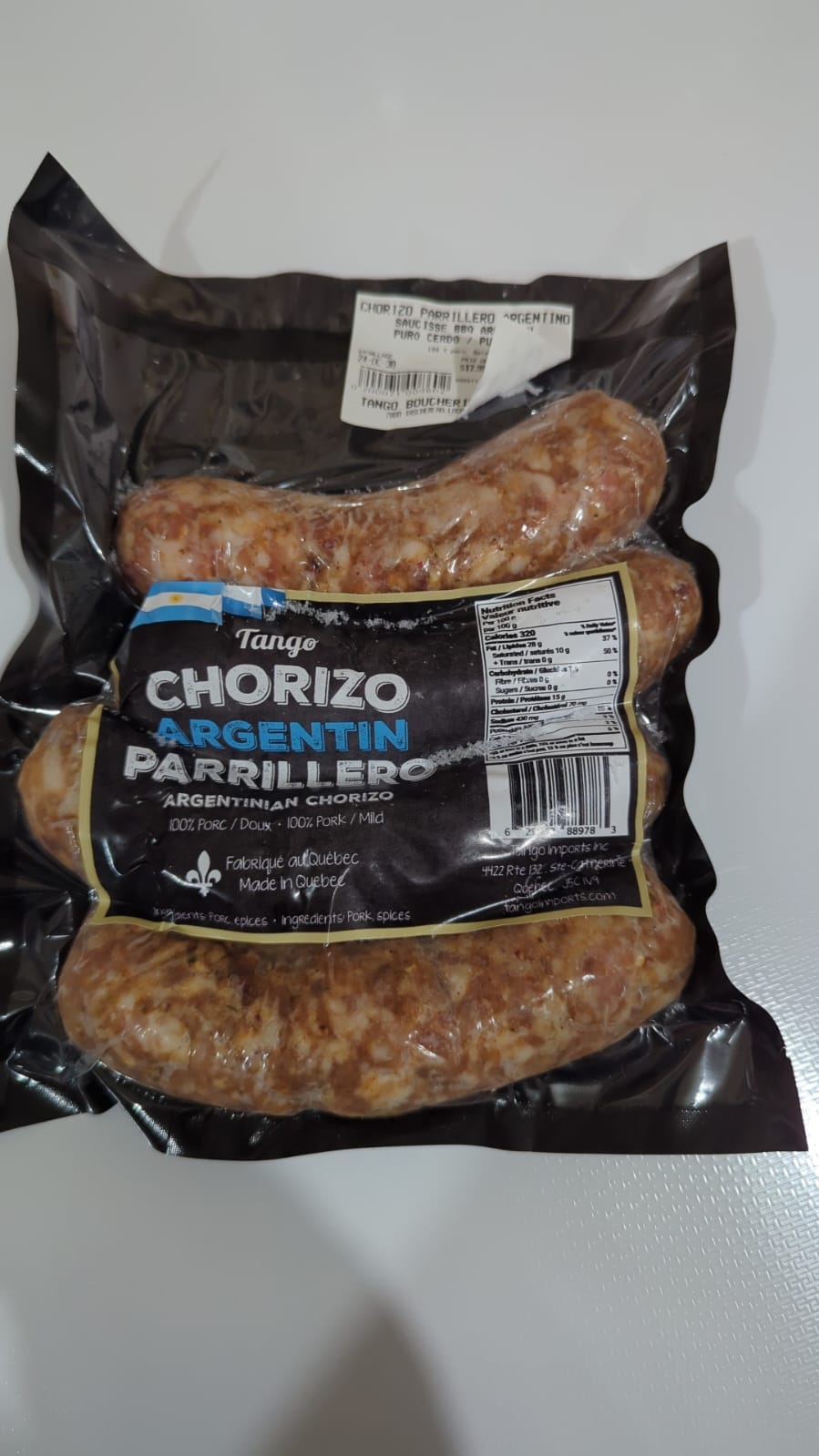 CHORIZO ARGENTINO PARRILLERO TANGO 4UND