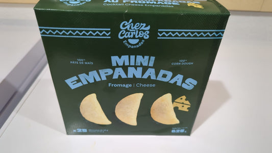 MINI EMPANADAS MAIZ QUESO CONGELADO 25U / 625G