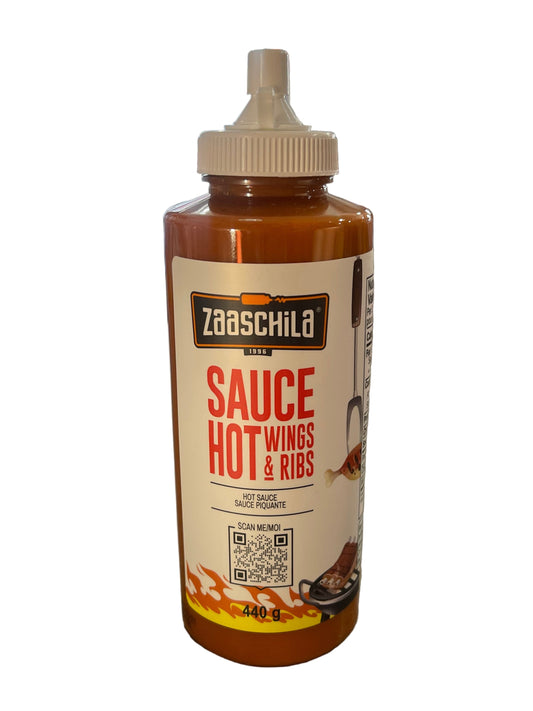 ZAASCHILA  WINGS & RIBS HOT SAUCE 440G