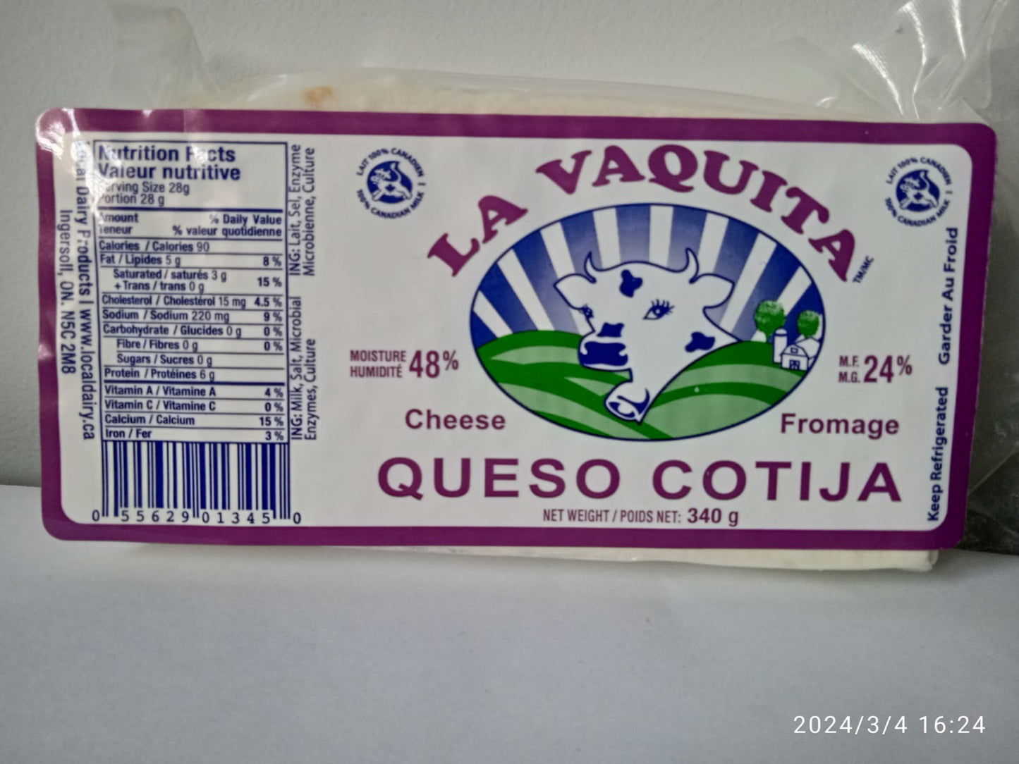 LV Queso Cotija 340gr