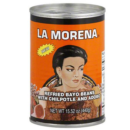 La Morena Refried Bayo Beans w/Chipotle