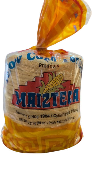 TORTILLA YELLOW MAIZTECA FAMILIAR 80 OZ