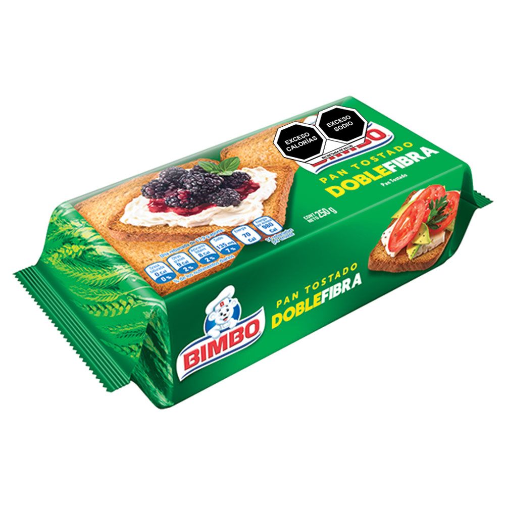 Bimbo Pan Tostado Doble Fibra 8.82 oz