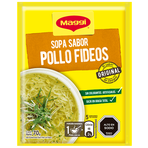 Maggi Sopa sabor fideos 70 gr