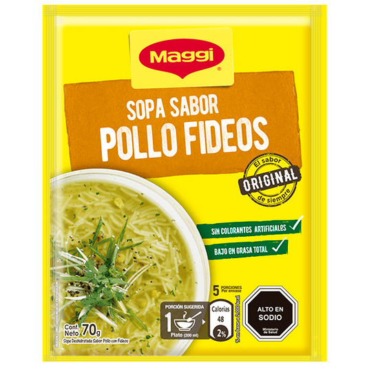 Maggi Sopa sabor fideos 70 gr