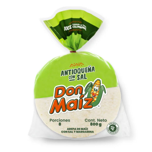 DON MAIZ AREPA ANTIOQUENA SALT 8UND / 800G