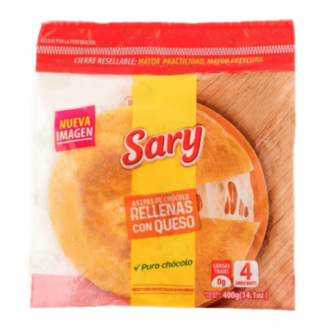 Sary Frozen Arepa de Chocolo Rellena de Queso 400 g