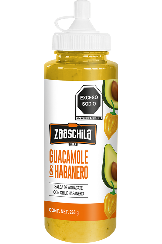 ZAASCHILA  GUACAMOLE & HABANERO SAUCE 265G