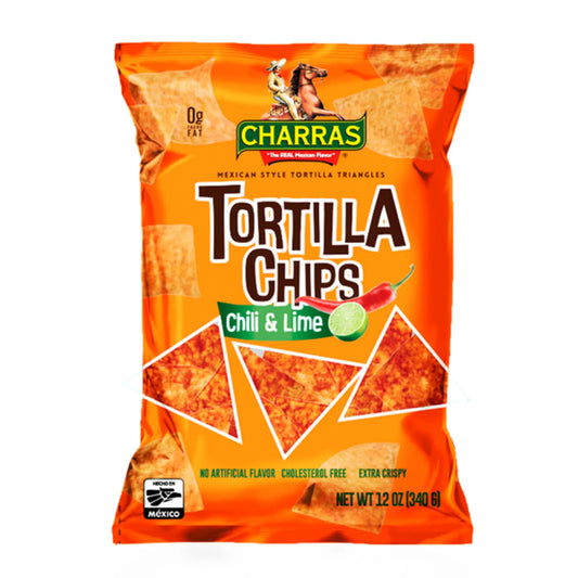 Charras Tortilla Chips Chili & Lime 340 gr