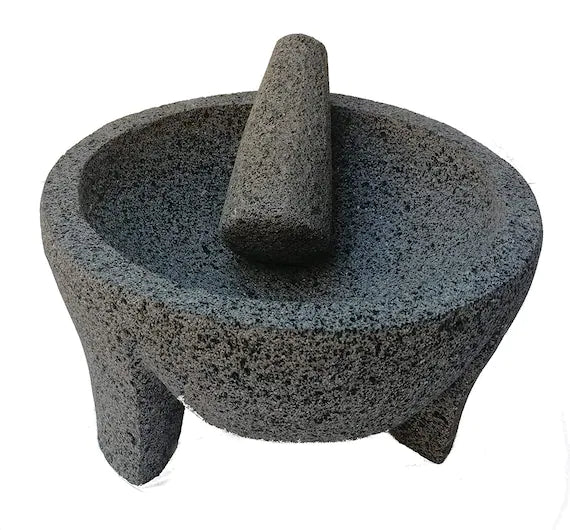 MOLCAJETE Piedra Negro /Lava Rock Mortar